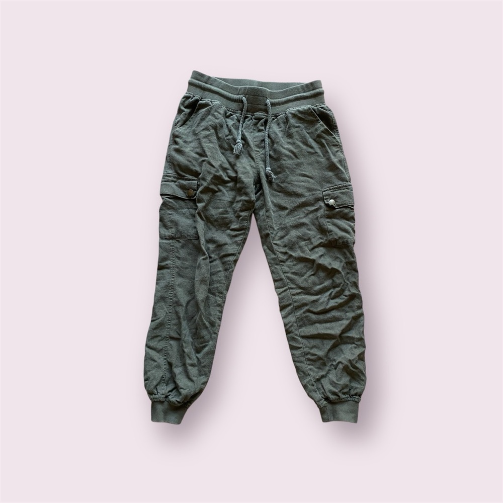 Green Cargo Jogger Pants